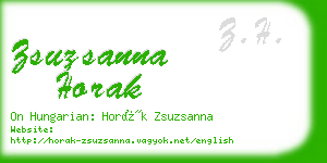zsuzsanna horak business card